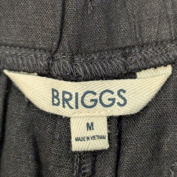 Black Linen Blend Pull-On Shorts Size M – Briggs Women’s NWT - Picture 4 of 5